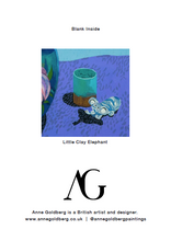 Load image into Gallery viewer, 'Little Clay Elephant' Greetings Card