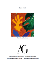 Load image into Gallery viewer, 'Monstera Matisse' Greetings Card