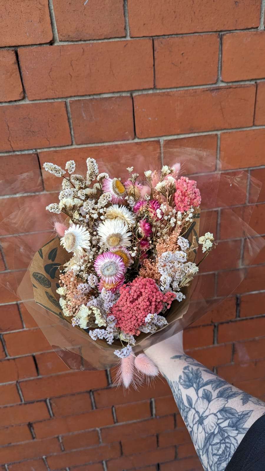 Pink & White Dried Bunch