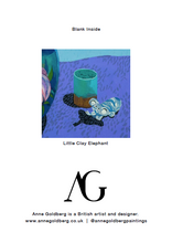 Load image into Gallery viewer, &#39;Little Clay Elephant&#39; Greetings Card
